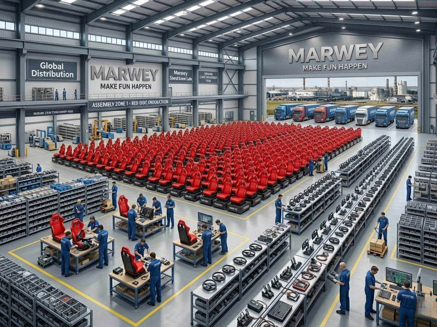 arcade game racing factory - MARWEY