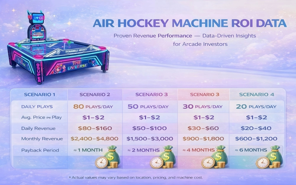 air hockey game machine ROI - BLEE