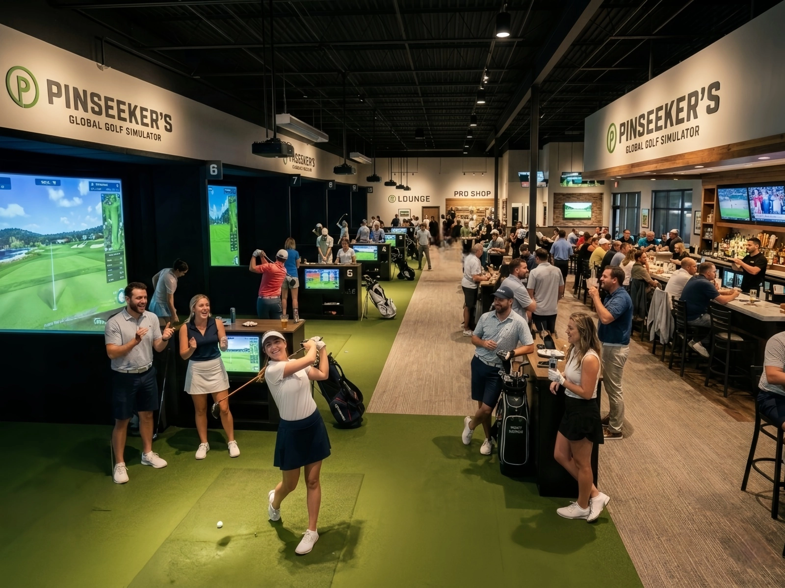 indoor golf simulator - MARWEY